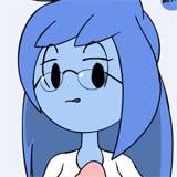 blue fap girl poster